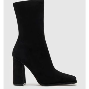 Steve Madden Lockwood Black Suede Boots Shoes